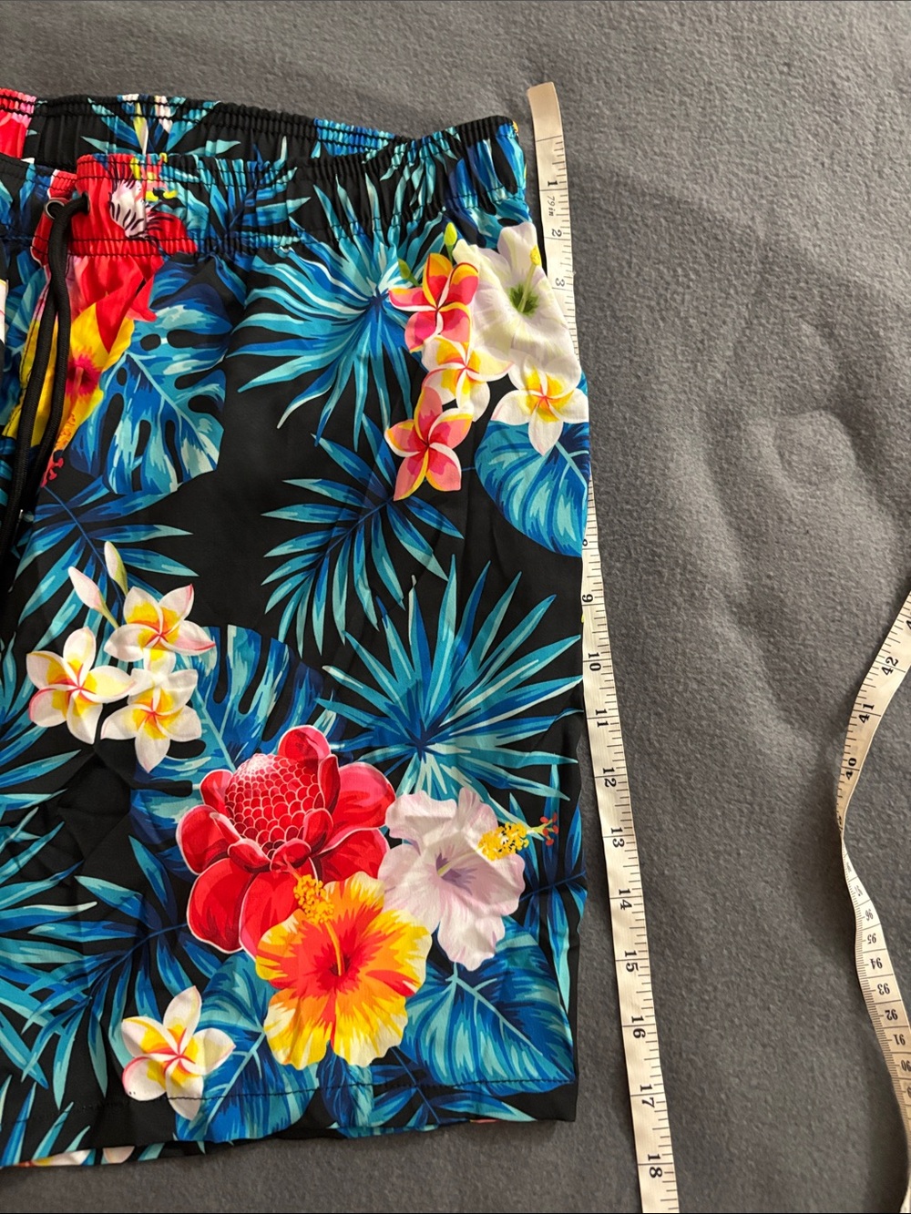 EUOW Tropical Hawaiian Shirt & Swim Trunks Set Floral Men’s XXL NWT - Picture 6 of 13